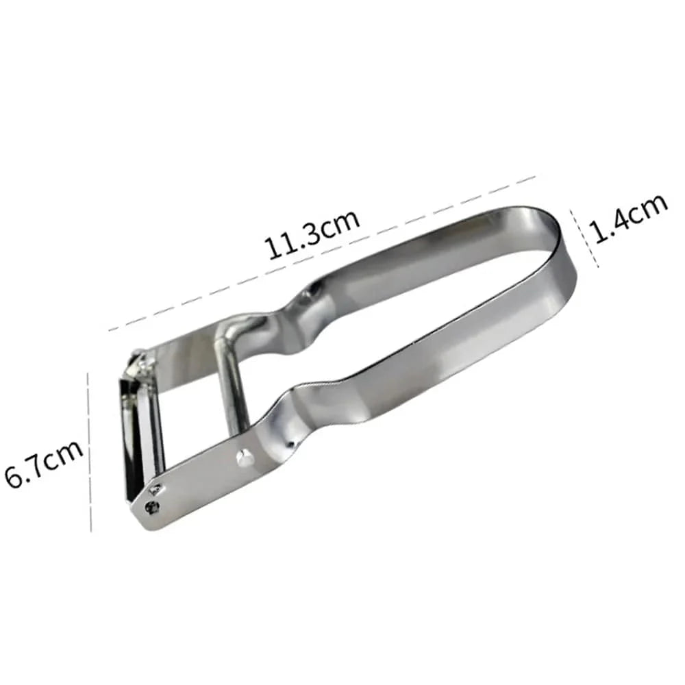 Trio Magic Peeler U-type i rustfrit stål - miljøvenligt køkkenredskab