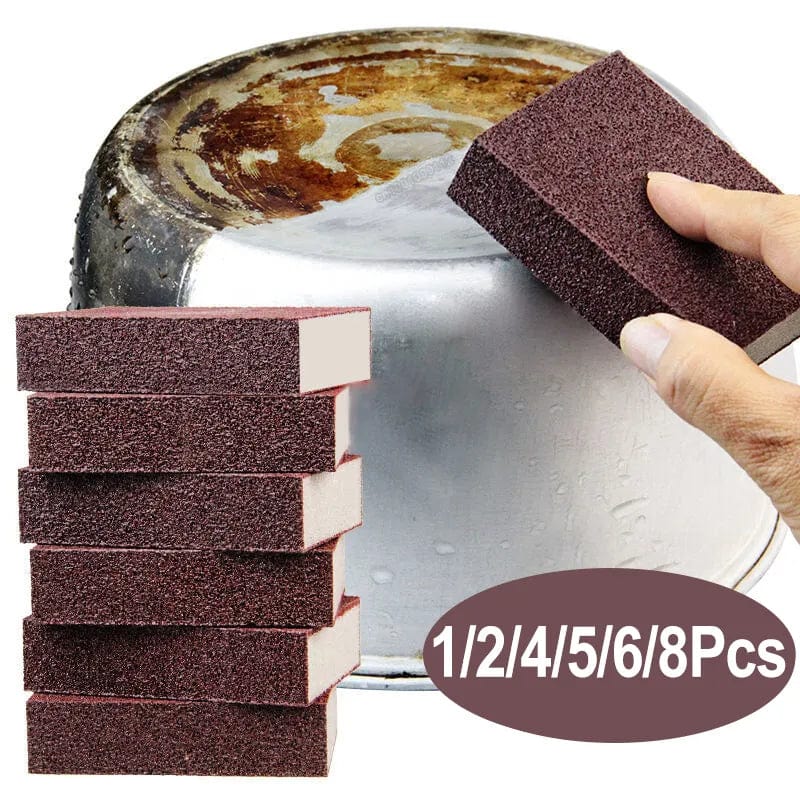 Magic Kitchen Cleaning Sponge - sæt med 1/2/4/5/6/8 stk, fjerner rust og pletter, ideel til komfur, gryde og vask