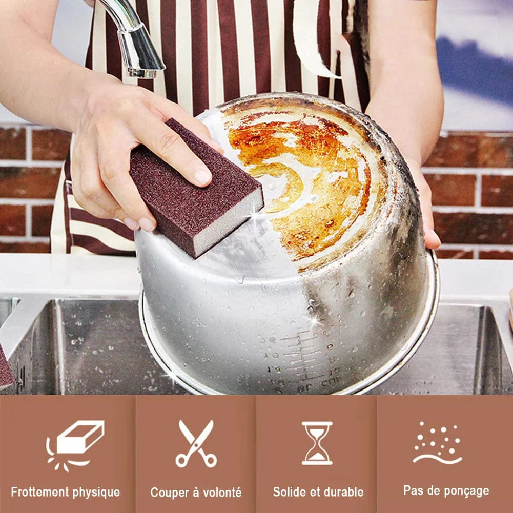 Magic Kitchen Cleaning Sponge - sæt med 1/2/4/5/6/8 stk, fjerner rust og pletter, ideel til komfur, gryde og vask
