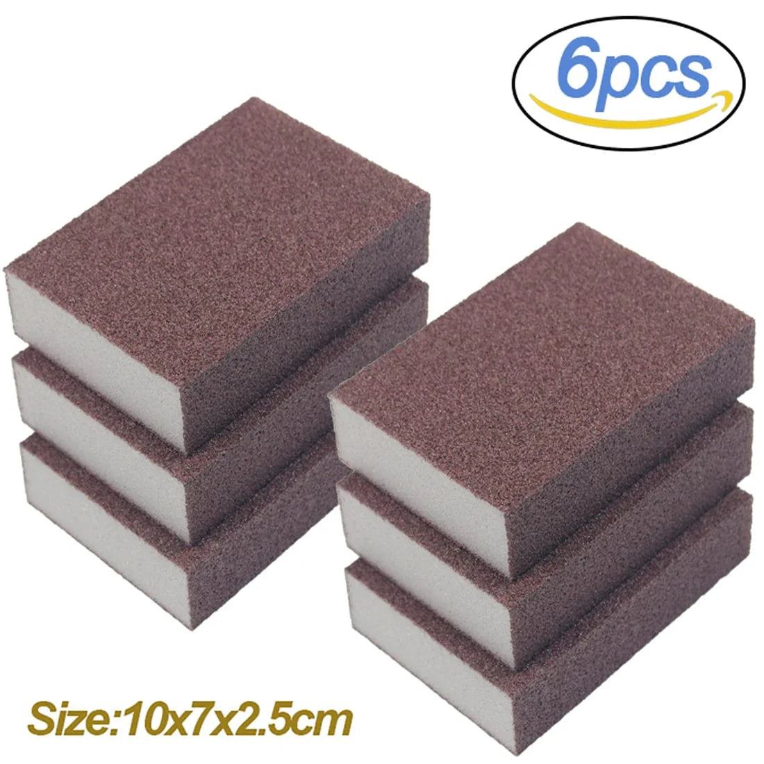 Magic Kitchen Cleaning Sponge - sæt med 1/2/4/5/6/8 stk, fjerner rust og pletter, ideel til komfur, gryde og vask 6 stk.