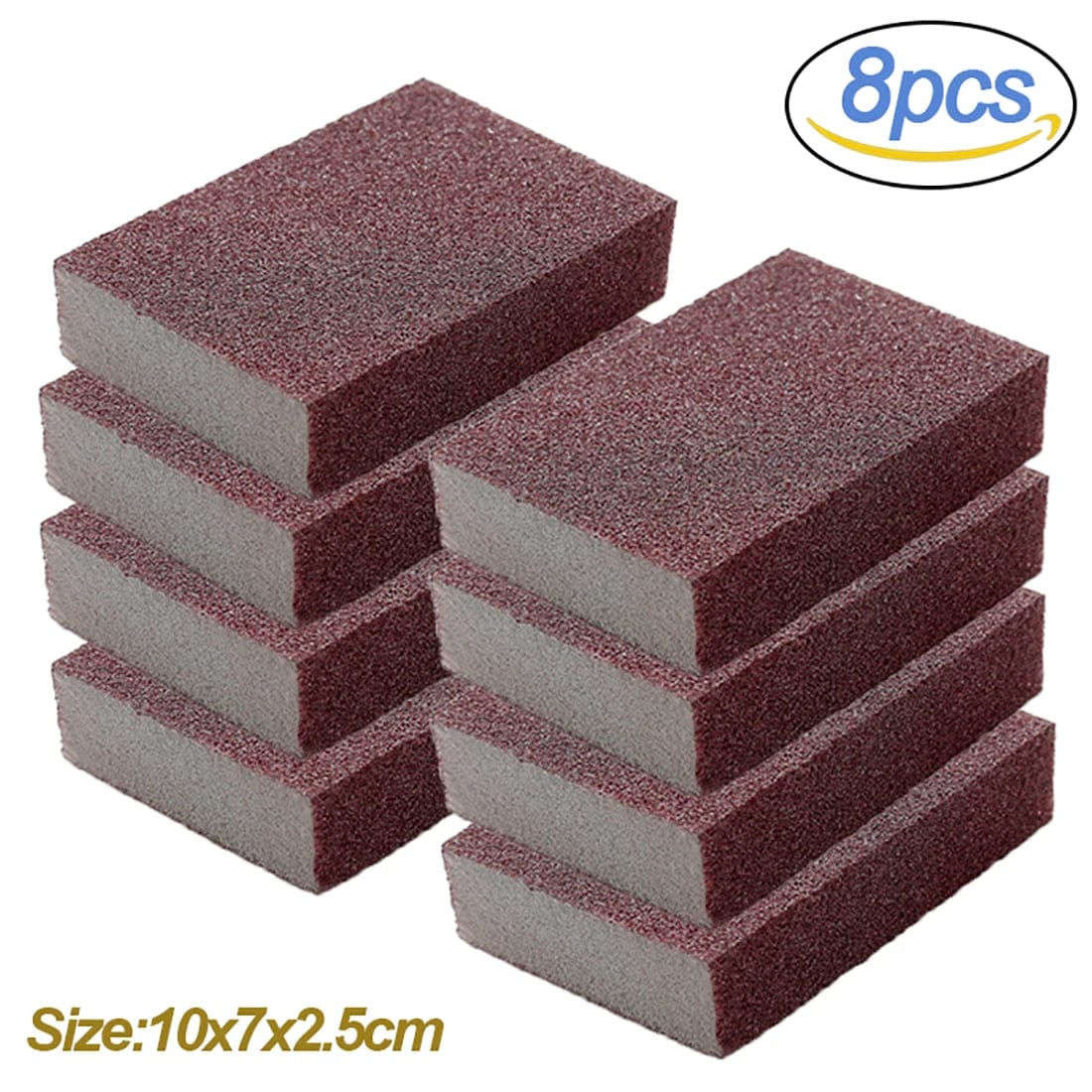 Magic Kitchen Cleaning Sponge - sæt med 1/2/4/5/6/8 stk, fjerner rust og pletter, ideel til komfur, gryde og vask 8Pcs