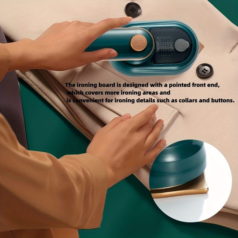 Sammenklappeligt rejsedampstrygejern - 180° rotation, professionel kvalitet, strømtilslutning - til hjemmet og på rejsen