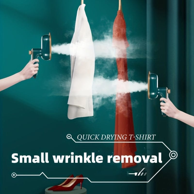 Sammenklappeligt rejsedampstrygejern - 180° rotation, professionel kvalitet, strømtilslutning - til hjemmet og på rejsen