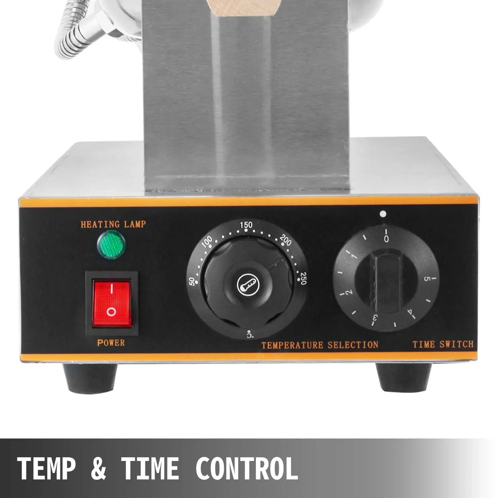 Elektrisk æggeboble-vaffeljern i rustfrit stål Fire vafler