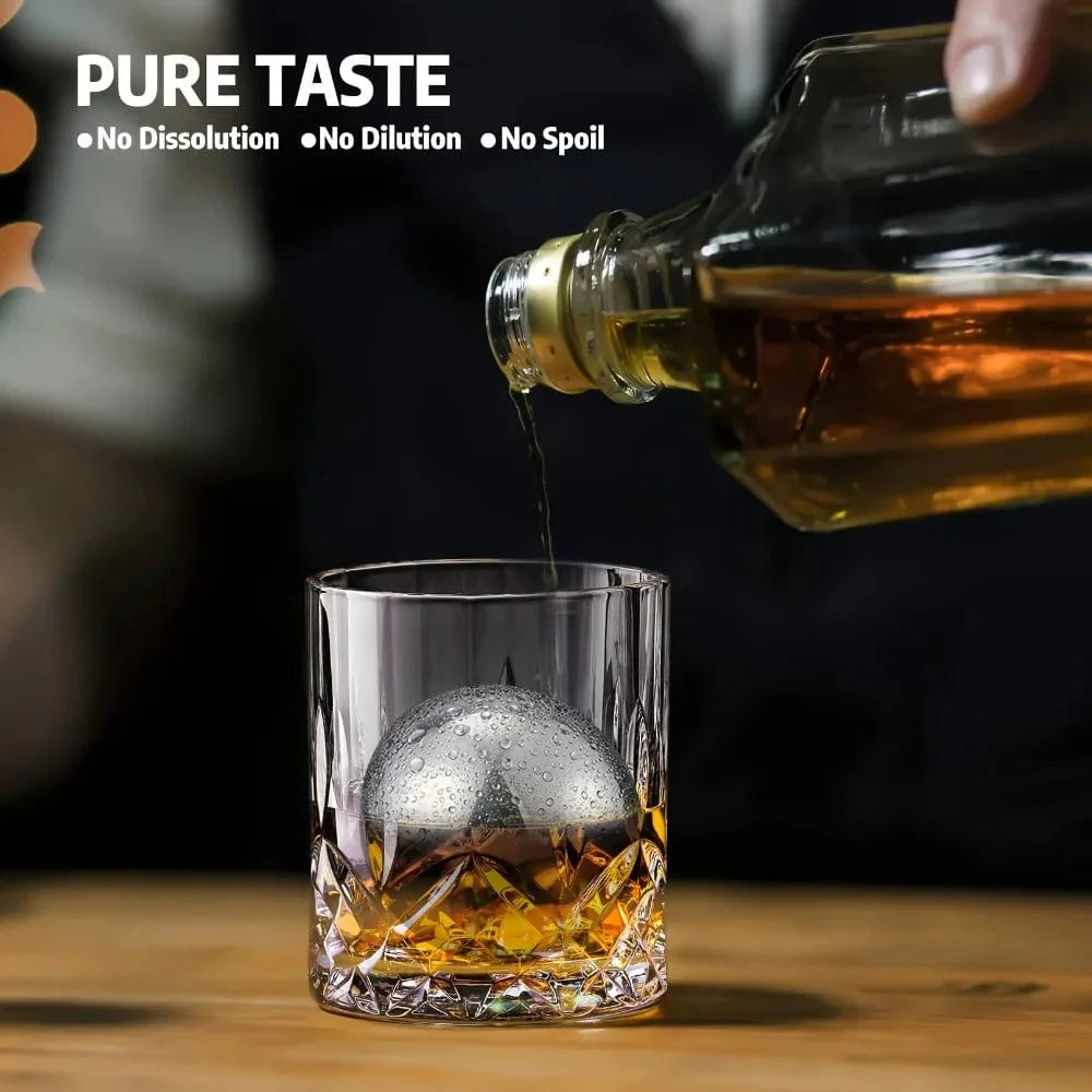 Genanvendelige runde isterninger i rustfrit stål