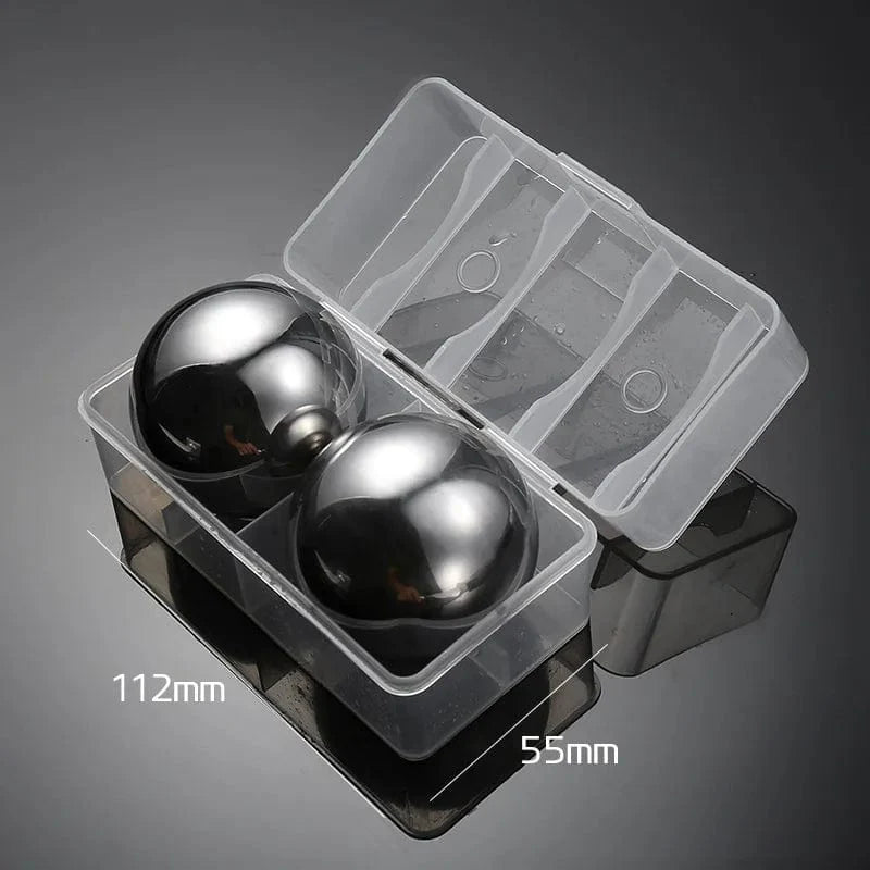 Genanvendelige runde isterninger i rustfrit stål