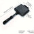 Aftagelig sandwichgrill til gas/induktion, non-stick plader, sort