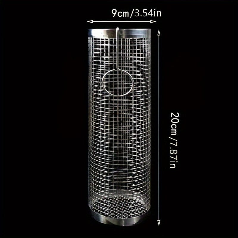 Bærbar grill i rustfrit stål, ideel til camping og picnic 1 stk.