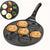 Mini pandekagegrill, pande med 7 forme Eid Al-Adha Mubarak 7-hullers sort pande