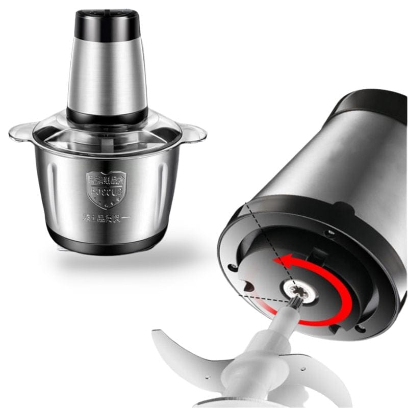 Alsidig elektrisk kødhakker med 2 hastigheder