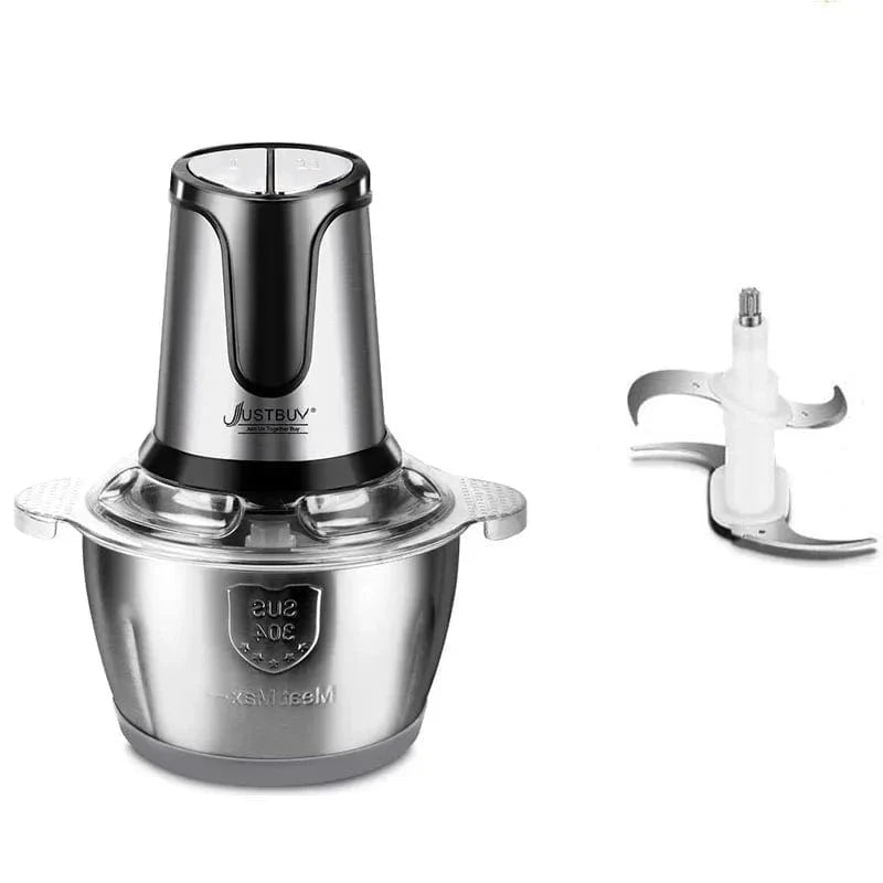 Alsidig elektrisk kødhakker med 2 hastigheder