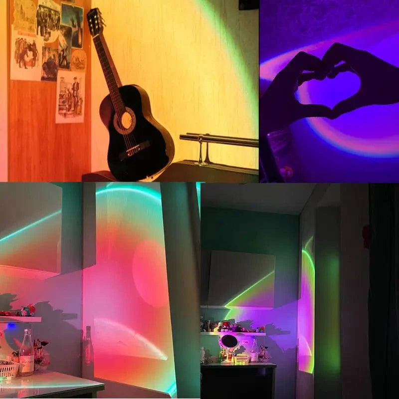 Solnedgangslampe, kan fjernbetjenes (med fjernbetjening og smartphone)