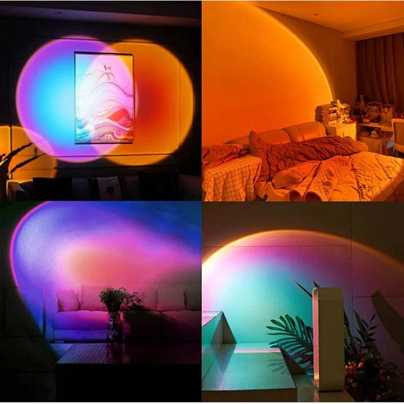 Solnedgangslampe, kan fjernbetjenes (med fjernbetjening og smartphone)