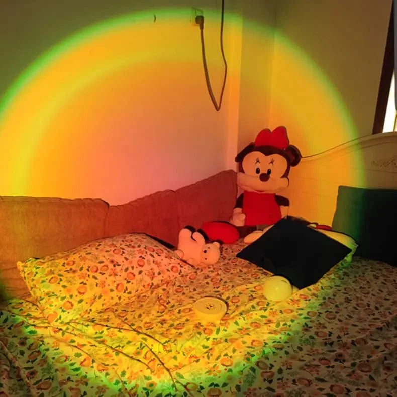 Solnedgangslampe, kan fjernbetjenes (med fjernbetjening og smartphone)