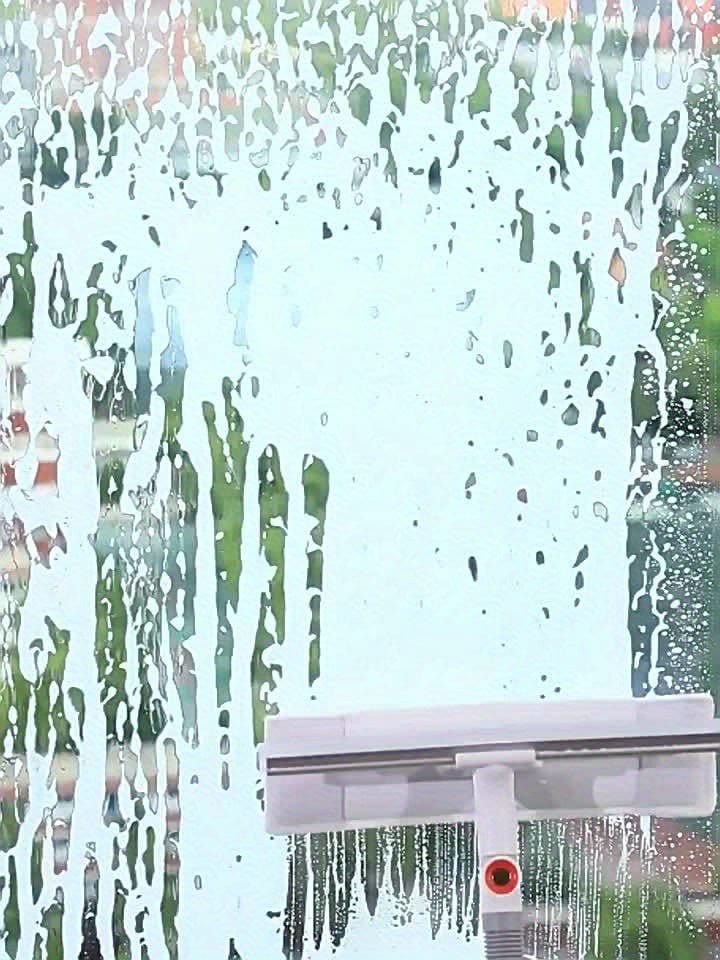 2 i 1 udtrækkelig vinduesvasker, roterende kost og skraber, vinduesvisker, bilrude-skraber 1 stk.