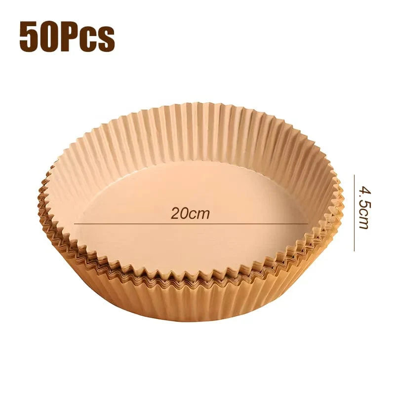 Engangsforing til frituregryder - Tilbehør til madlavning mod mikrobølger 20 cm A 50 stk.