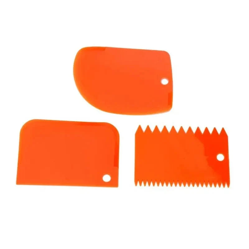 Sæt med 3 DIY-kagecremeskrabere - værktøj til dekoration af wienerbrød 3stk1