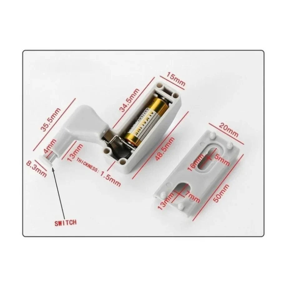 Universal LED-hængsellampe med sensor - intelligent belysning til køkkenskabe