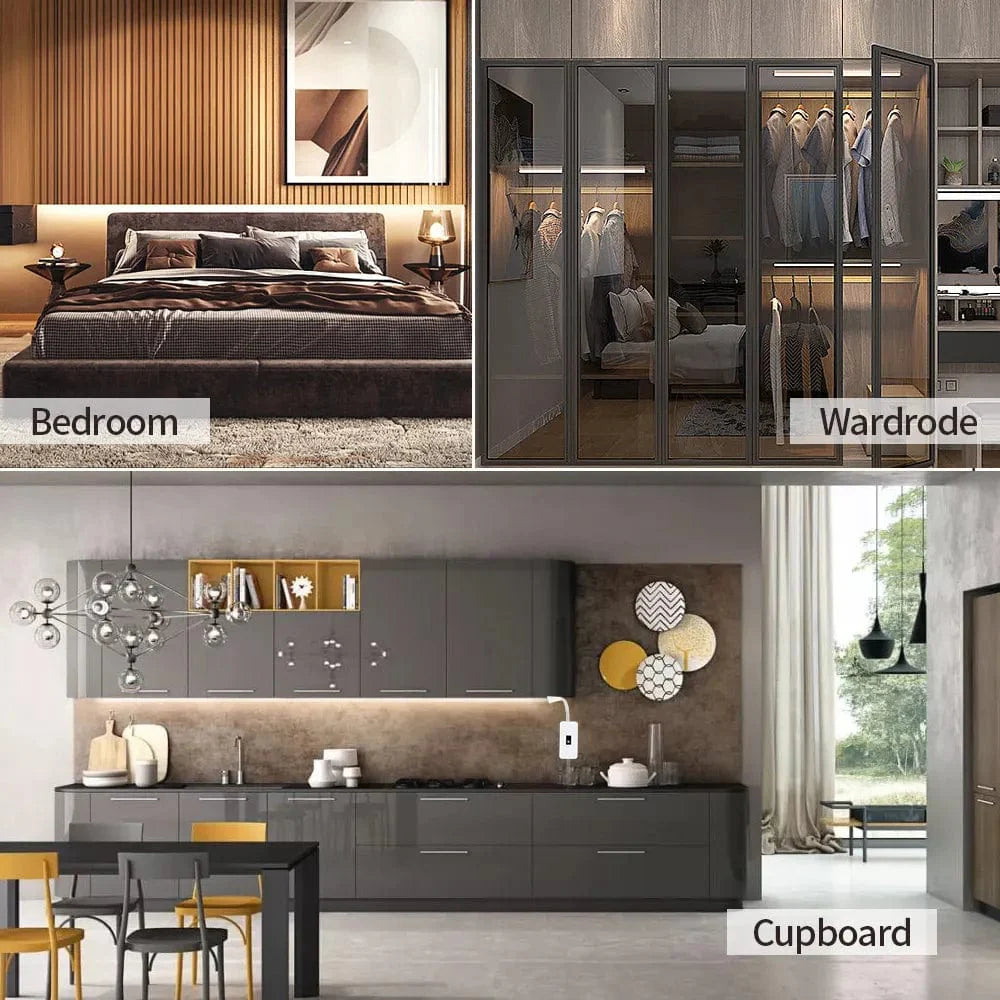 USB-bevægelsessensor LED-lys til tv eller køkken - varm hvid 1M/2M/3M/4M/5M