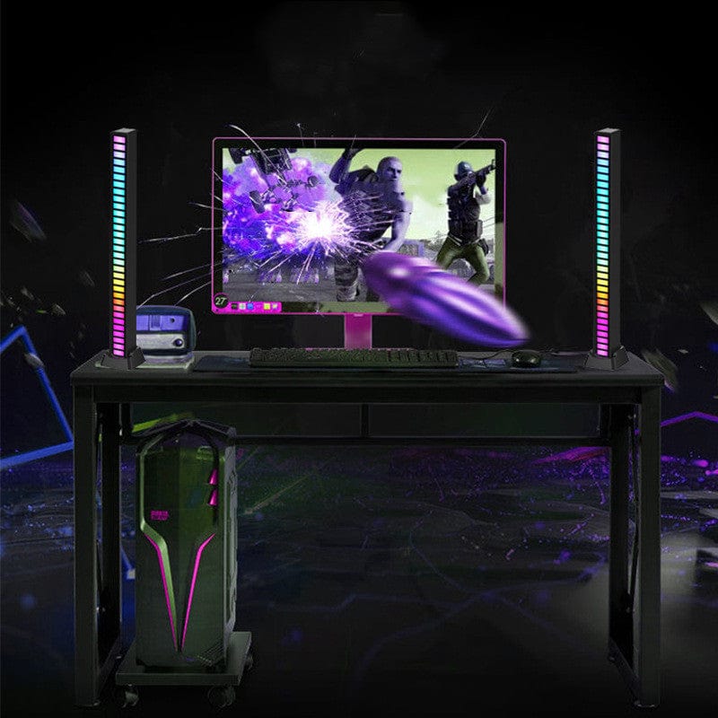 16 eller 32 RGB LED-lysbjælker til stemningsbelysning og musik