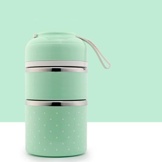 Madkasse med flere rum grøn / 2