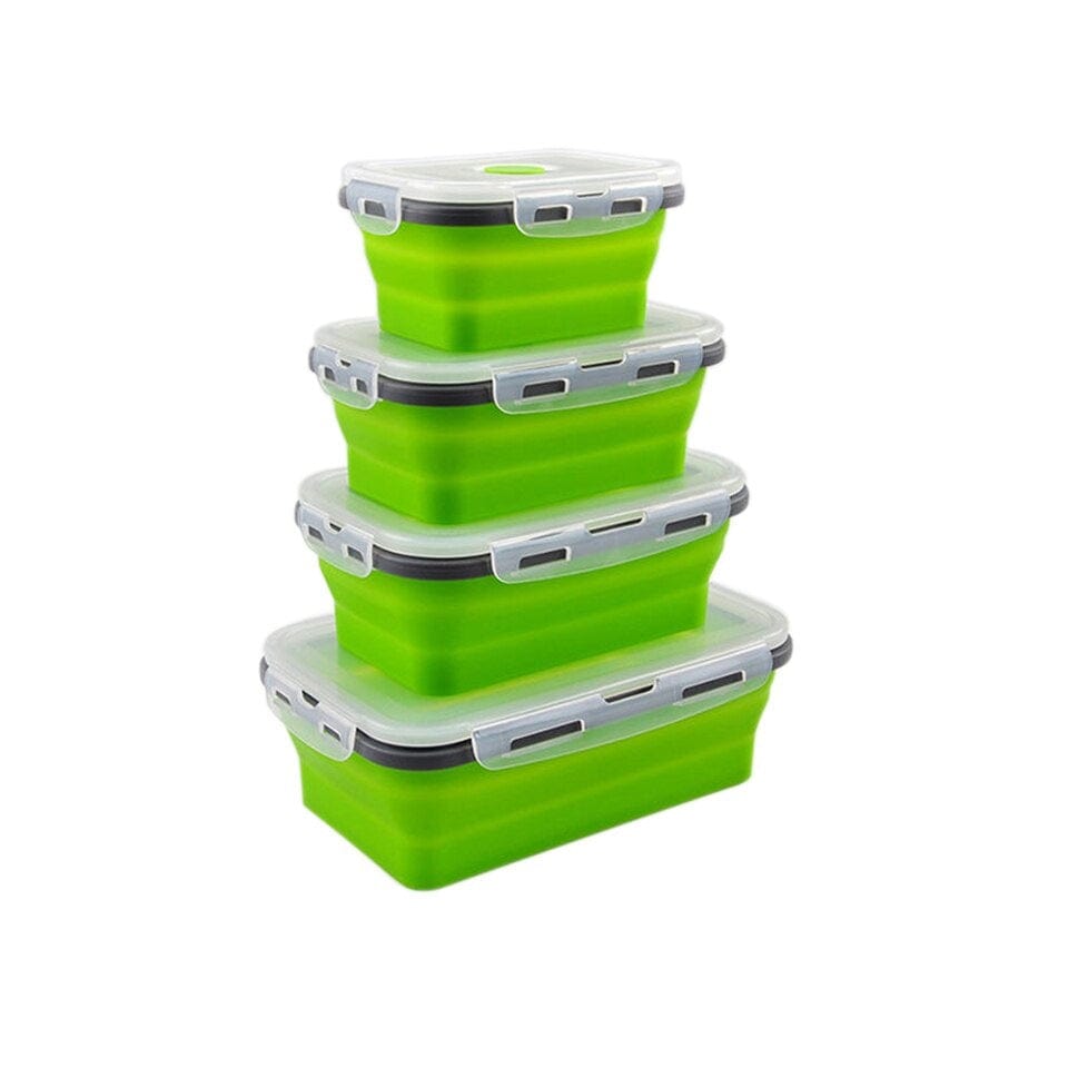Sammenklappelig madkasse i silikone