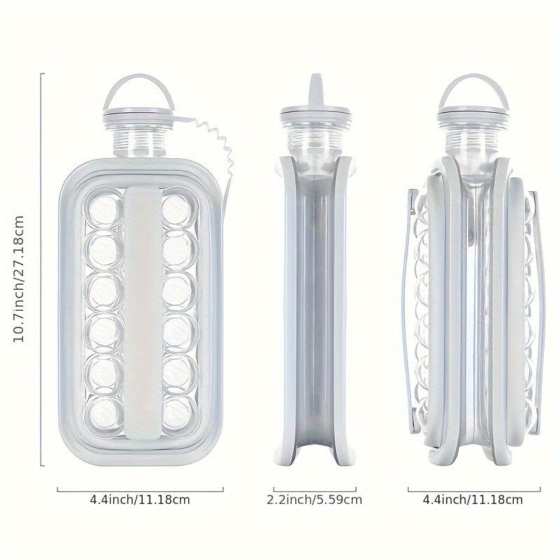 2-i-1 ismaskine og vandflaske - praktisk og bærbar