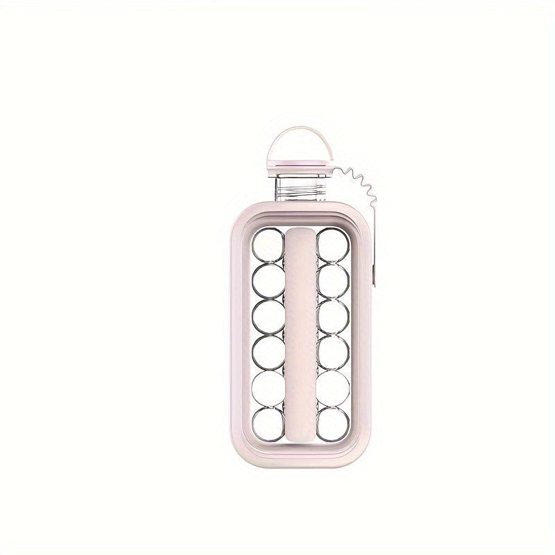 2-i-1 ismaskine og vandflaske - praktisk og bærbar pink