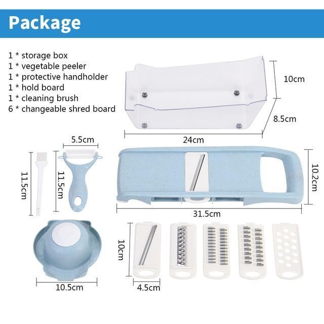 Multifunktionel køkkenmandolin