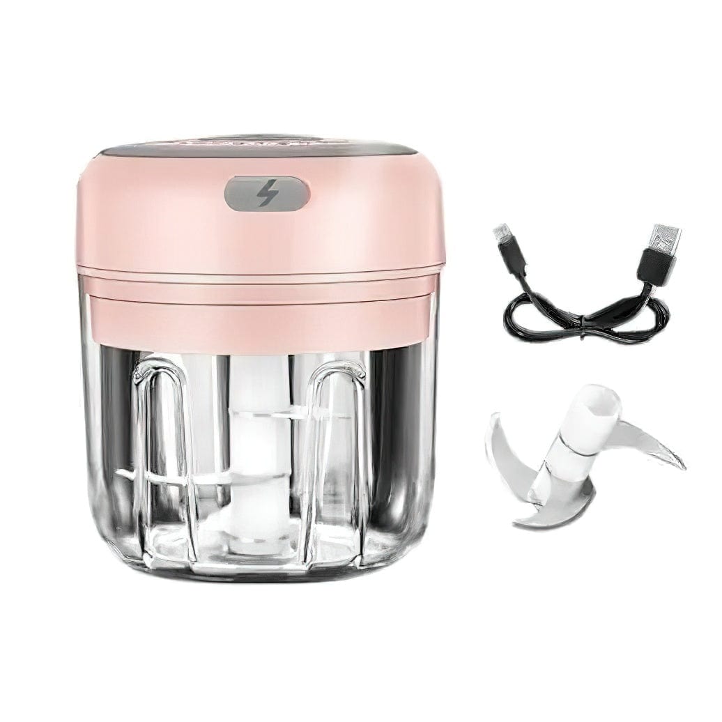 Alsidig elektrisk minihakker pink