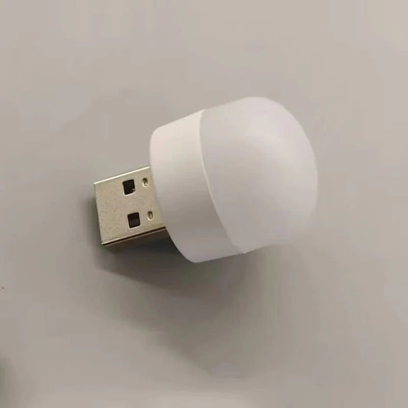 Mini USB-læselampe varm hvid genopladelig 1-10 stk.