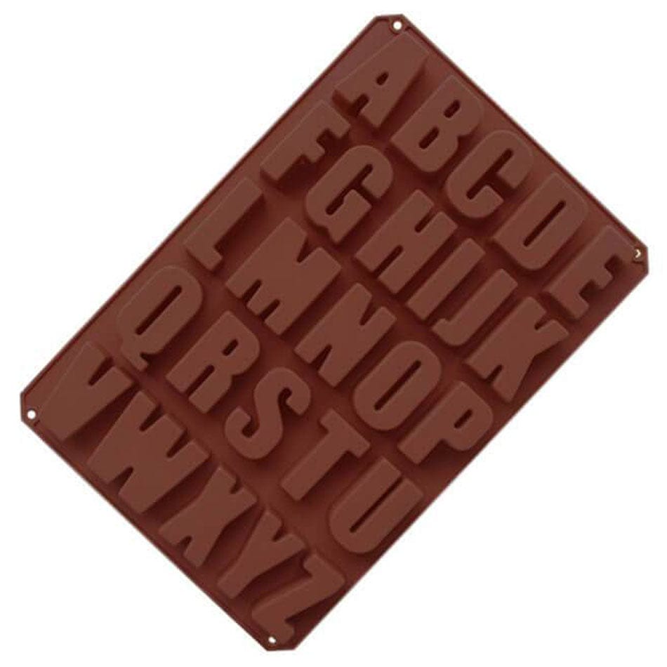 Alfabetbogstaver i silikone 3D-chokoladeform