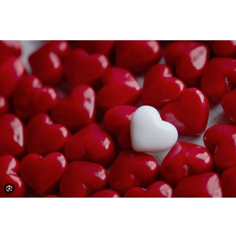 Kageform med hjerter