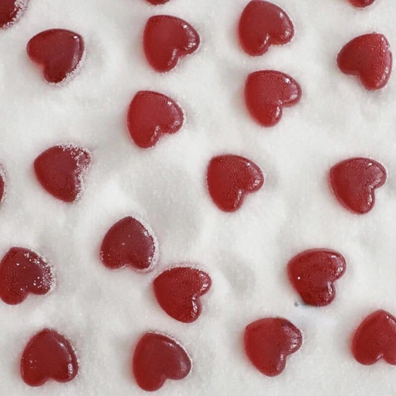 Kageform med hjerter