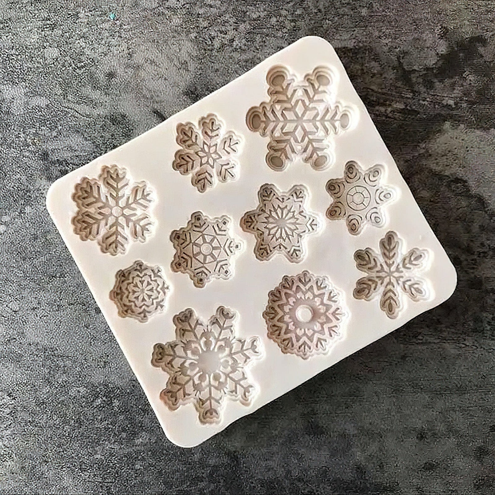 Kageform til snefnug i silikone