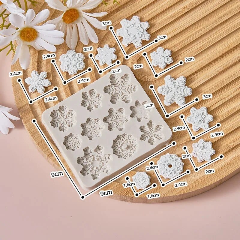 Kageform til snefnug i silikone