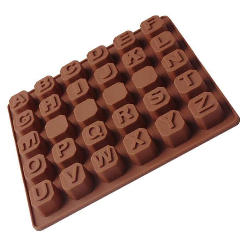 Chokolade- og kageform: Alfabetets bogstaver