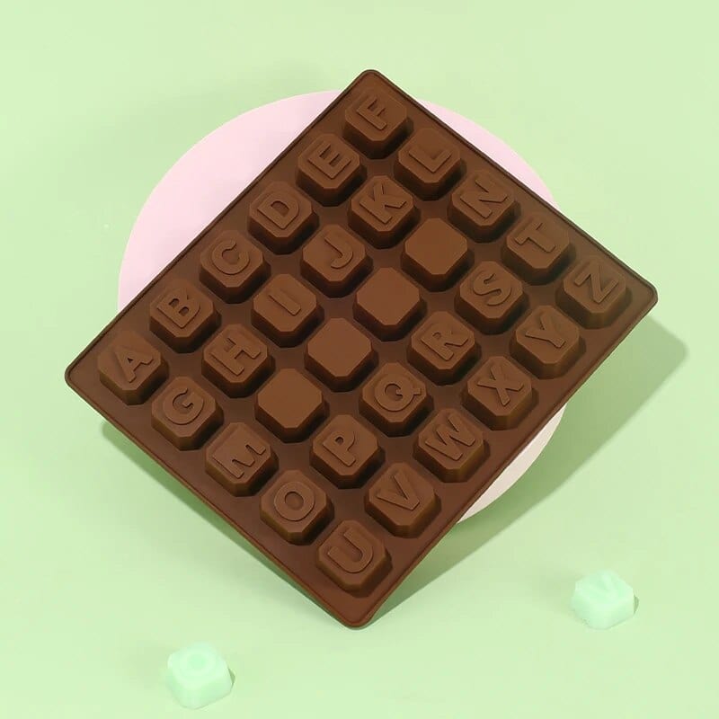 Chokolade- og kageform: Alfabetets bogstaver