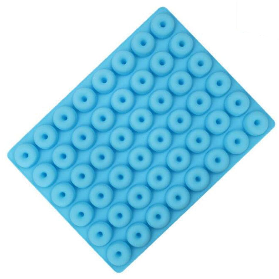 Kageform Mini Donuts Blå