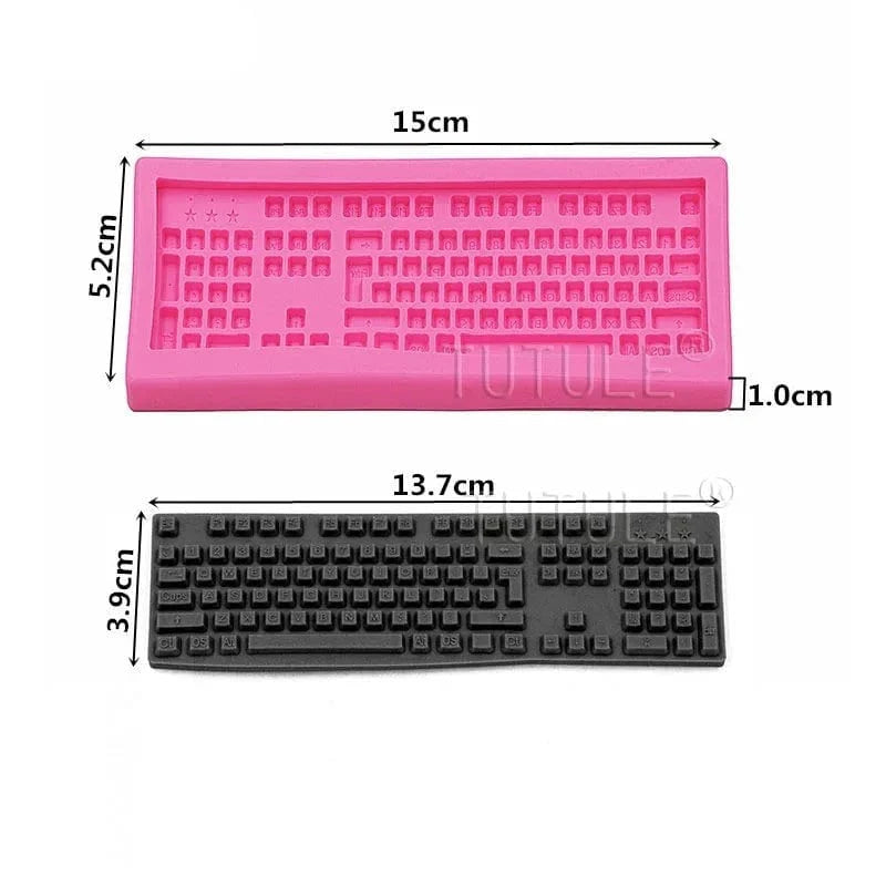 3D Computer Keyboard Silikone Kageform