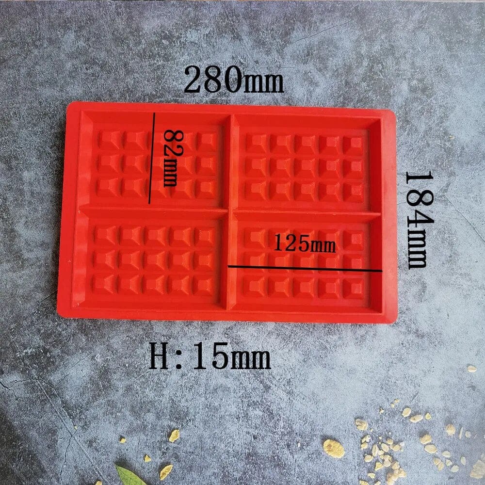 Vaffelform i silikone
