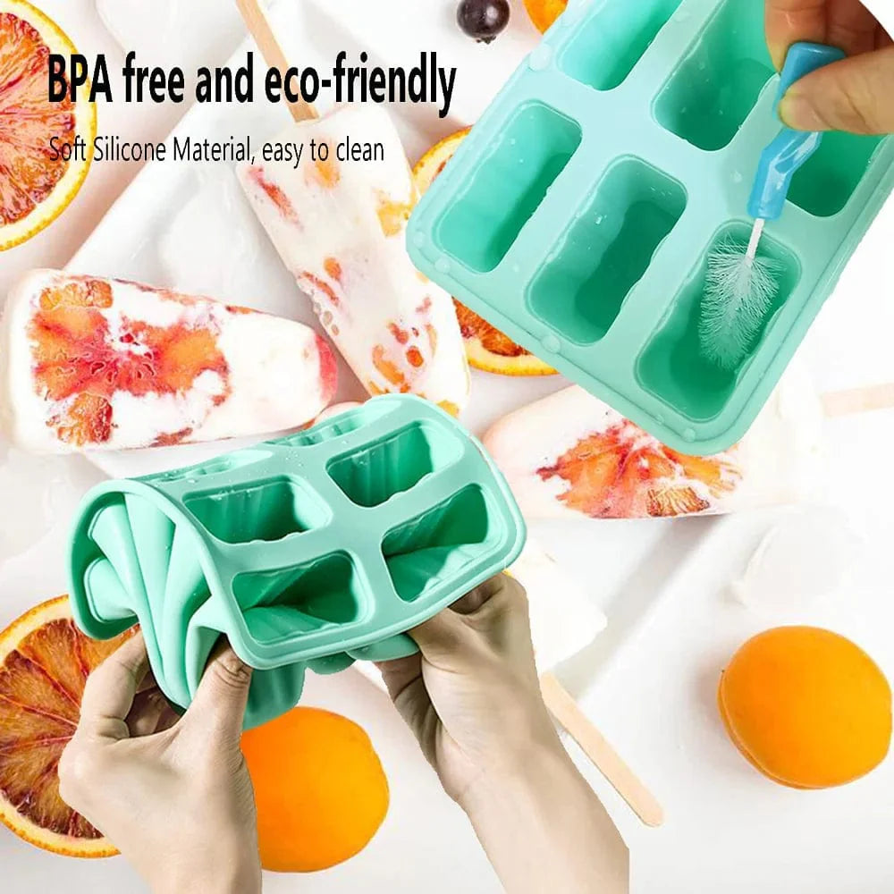 Silikoneisform med håndtag - 4/6 hulrum