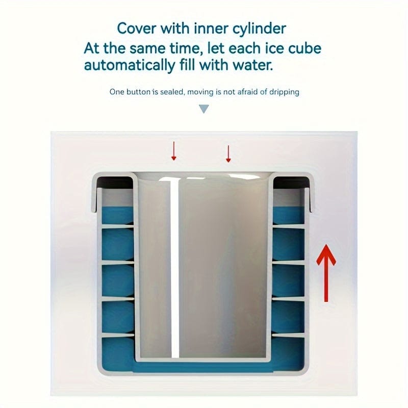 Krympbar silikoneisform: 60 terninger, nem at bruge