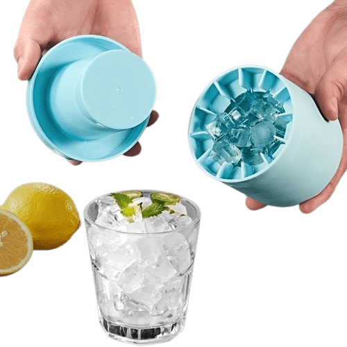 Krympbar silikoneisform: 60 terninger, nem at bruge