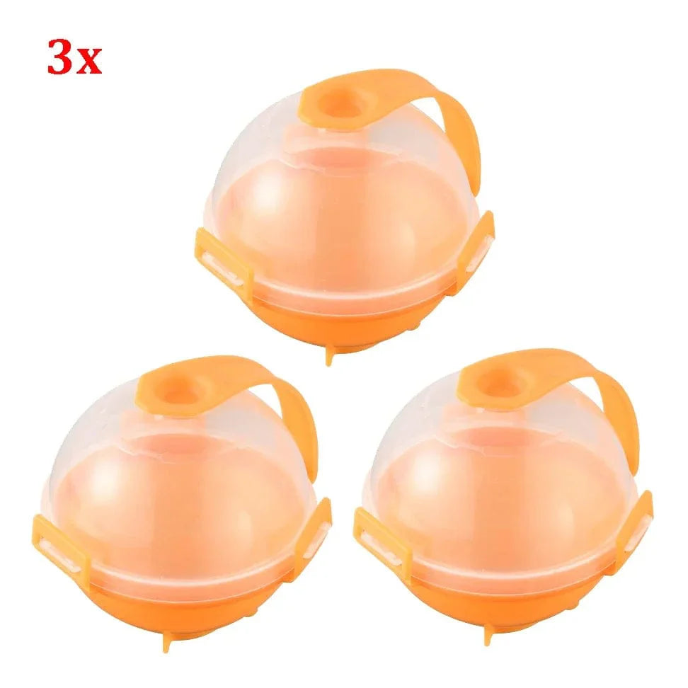 Rund isform til kolde drikke - sæt med 3 stk. orange