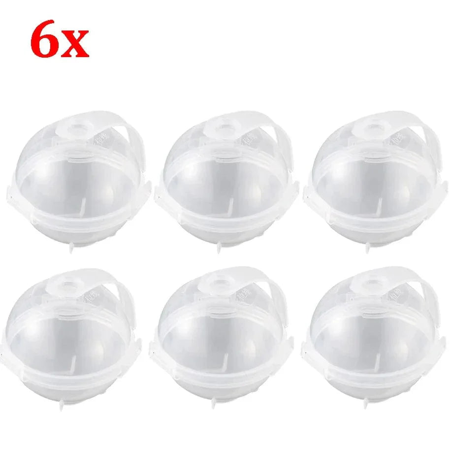 Rund isform til kolde drikke - sæt med 3 stk. 6 stk. klar