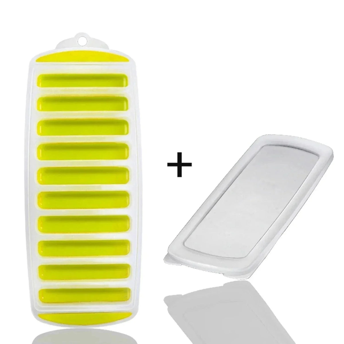 Flaskeisform - fine isterninger til alle flaskehalse! Gul