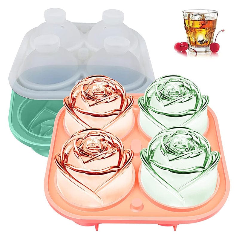 Form til isterninger med roser