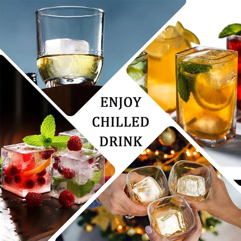 Isterningeform i silikone med låg