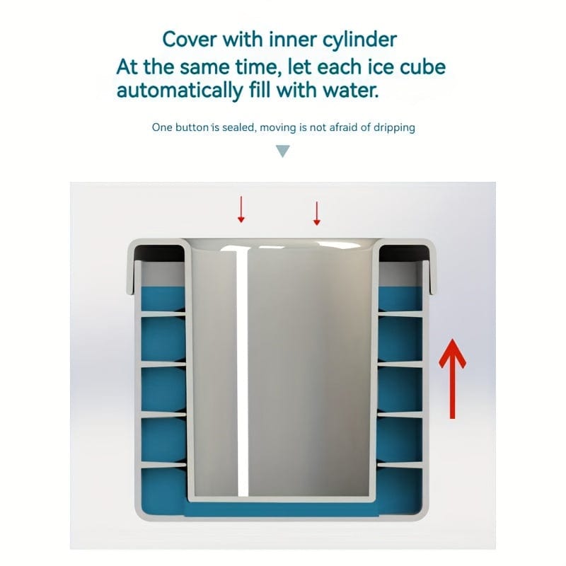 Isterningeform i silikone - Lav perfekt formede isterninger på et øjeblik!